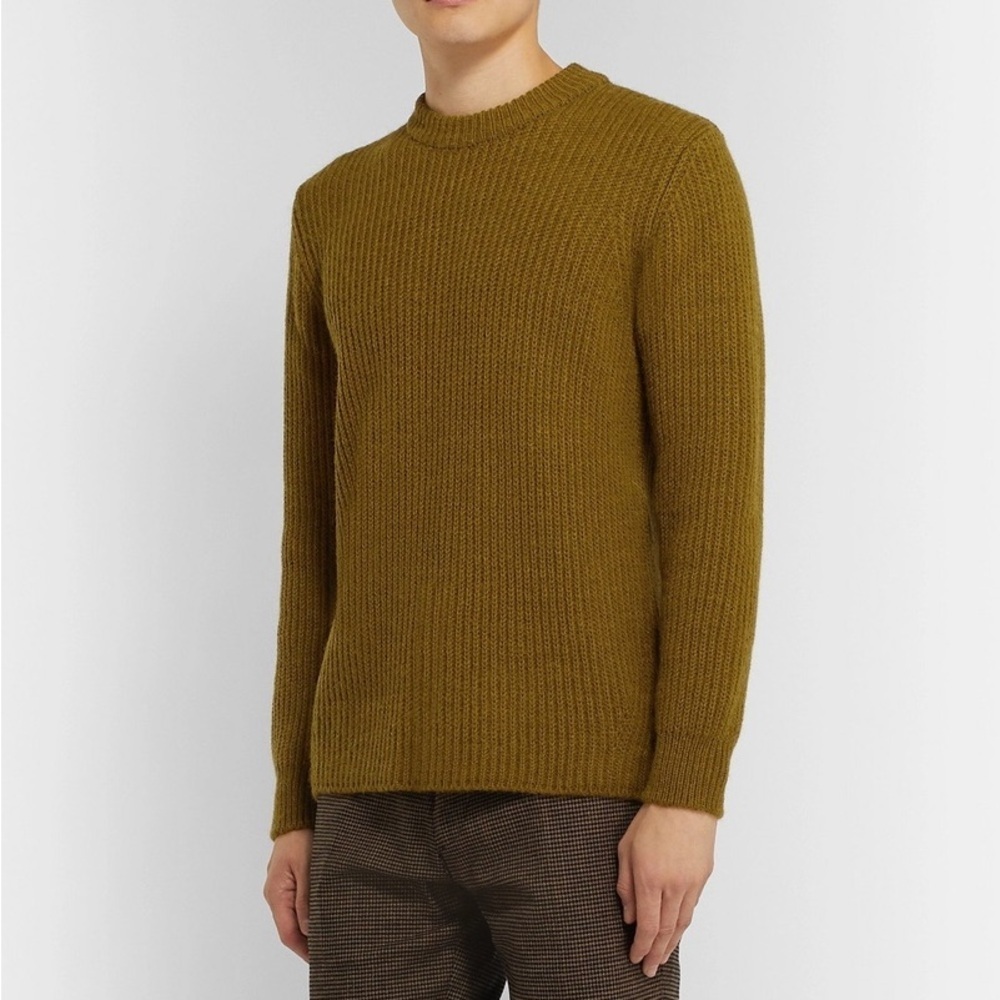 Séfr - Leth Ribbed-Knit Sweater - Green